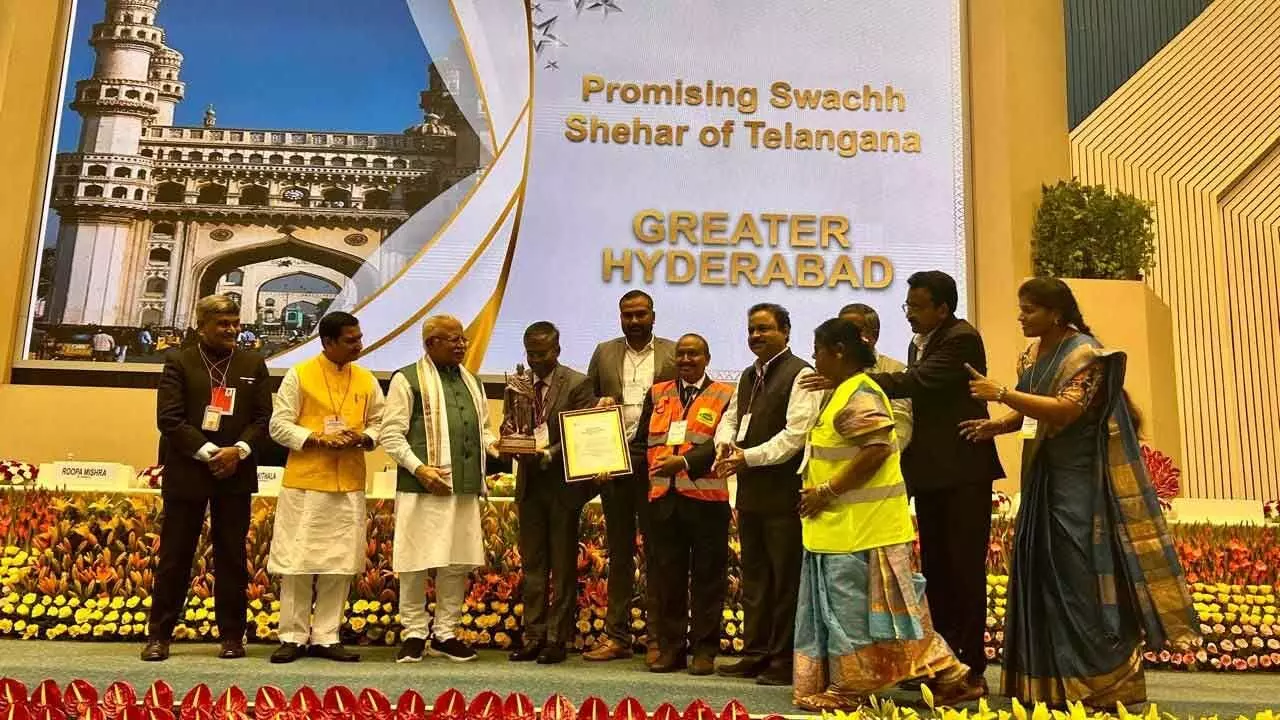 Swachh Survekshan feat: Hyd’bad gets 6th cleanest city tag in country Swachh Survekshan feat: Hyd’bad gets 6th cleanest city tag in country