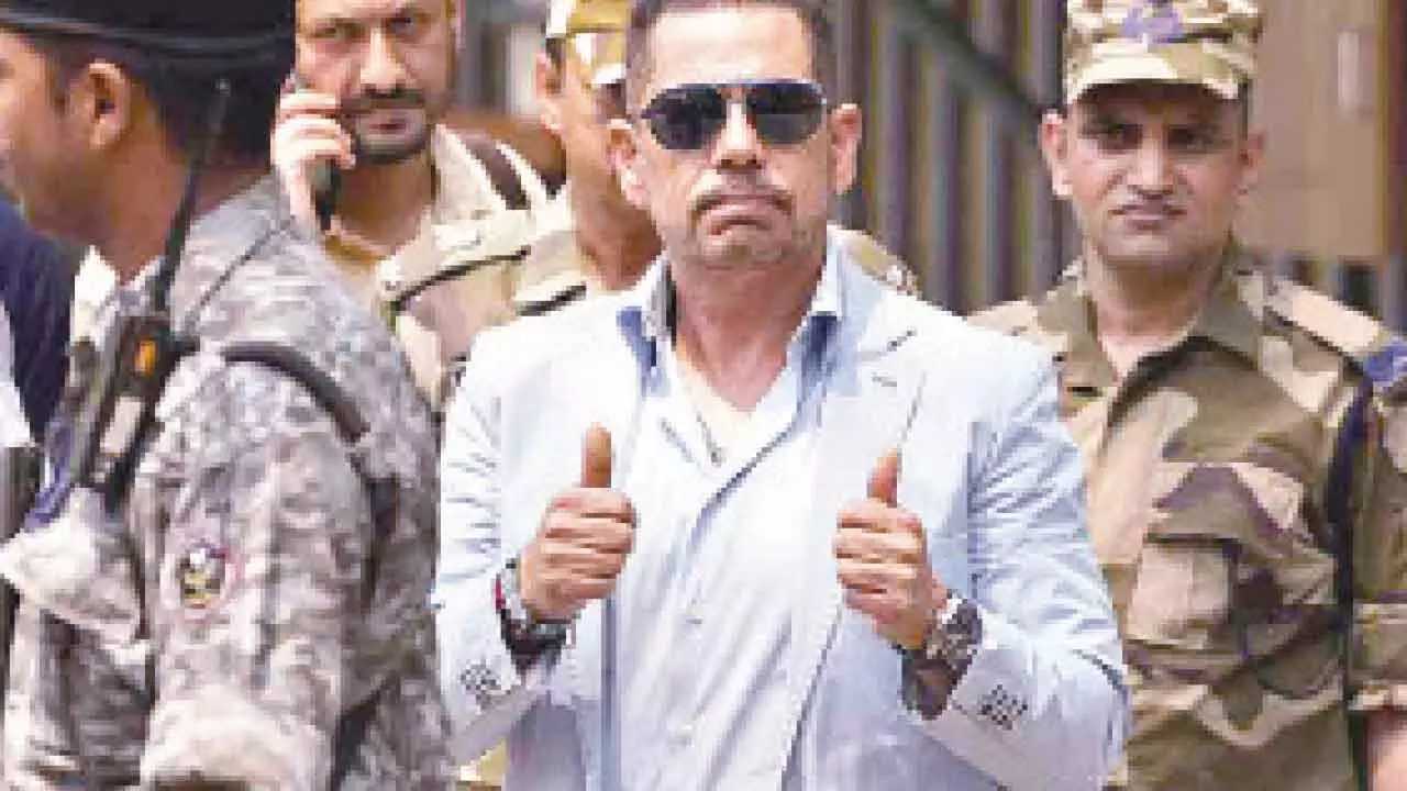 Shikohpur land deal case: ED files charge sheet against Vadra, others Shikohpur land deal case: ED files charge sheet against Vadra, others