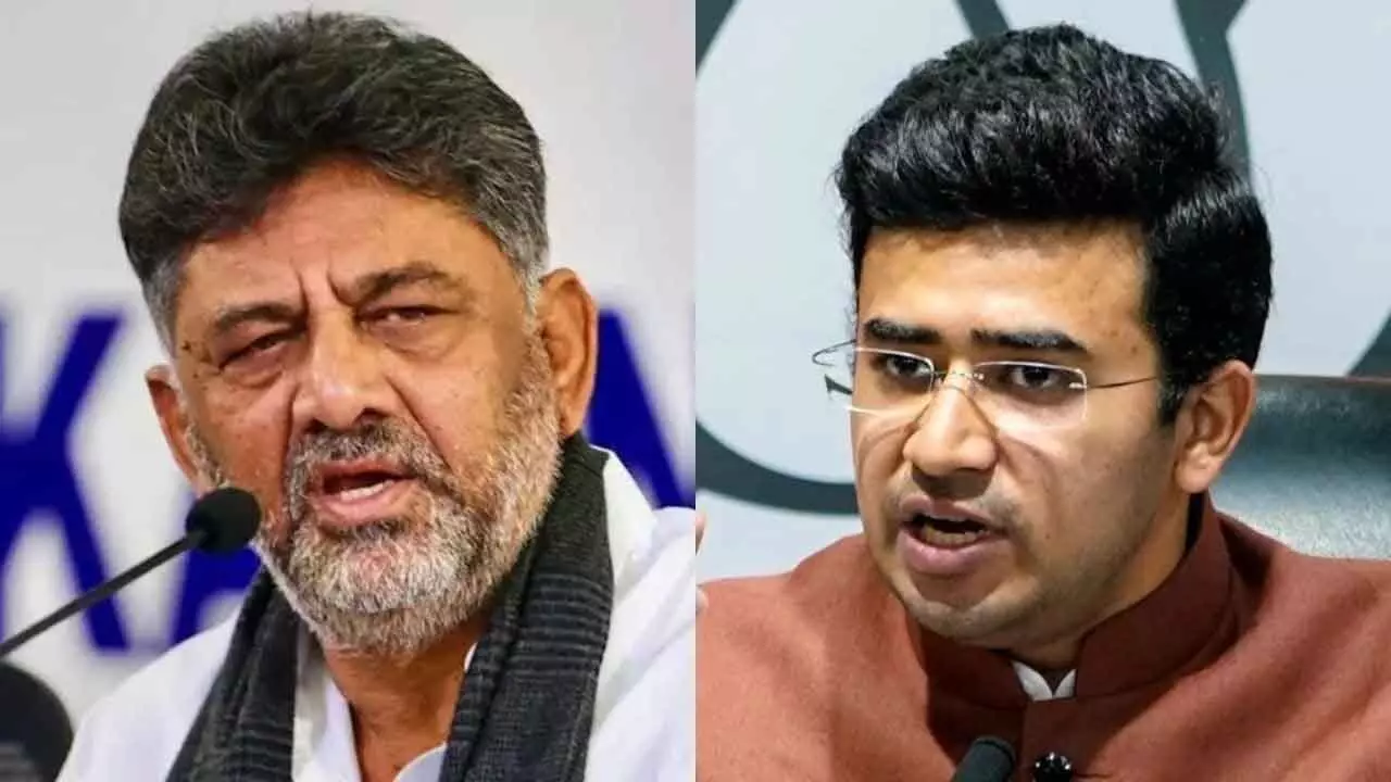 Bengaluru tunnel road sparks fresh clash: Tejasvi Surya dares govt for open debate, alleges mega scam Bengaluru tunnel road sparks fresh clash: Tejasvi Surya dares govt for open debate, alleges mega scam