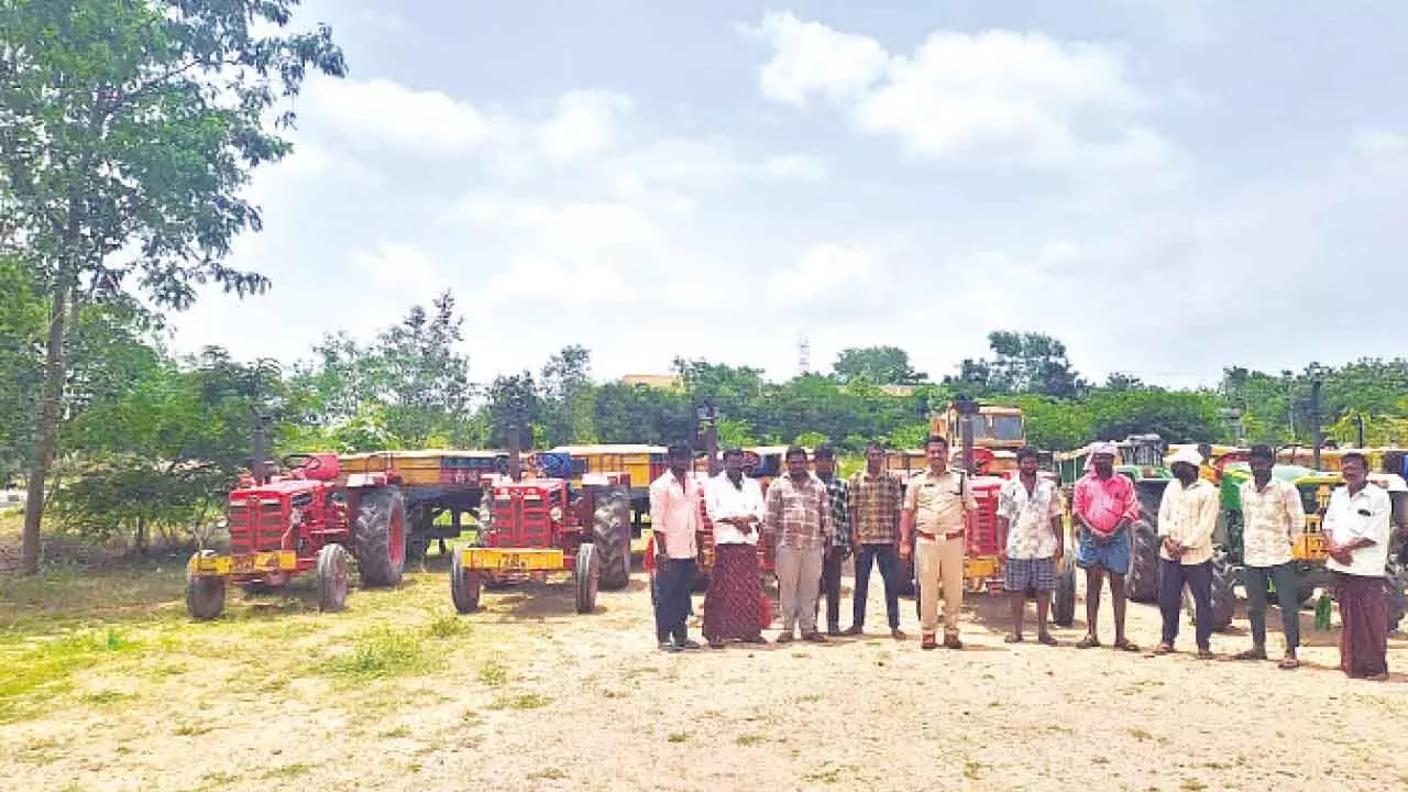 5 sand tractors seized for speeding