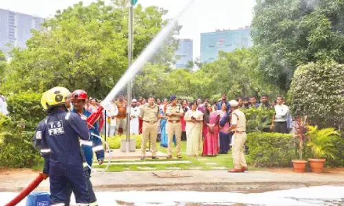 Cyberabad Police conducts fire mock drill to strengthen emergency preparedness