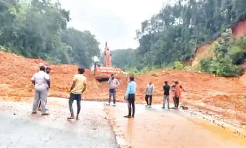 Landslides disrupt traffic, damage property; NH-75 blocked