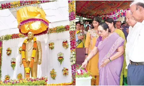 Statue of Dr Velagapudi Lakshman Dutt unveiled