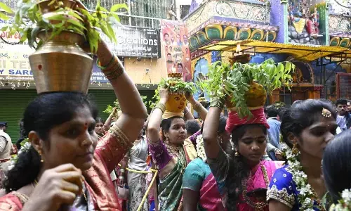 Devotees Celebrate Bonala Festival with Special Puja at Uppuguda Temple