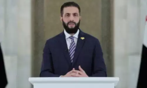 Syrian interim leader calls for unity as nationwide ceasefire takes effect