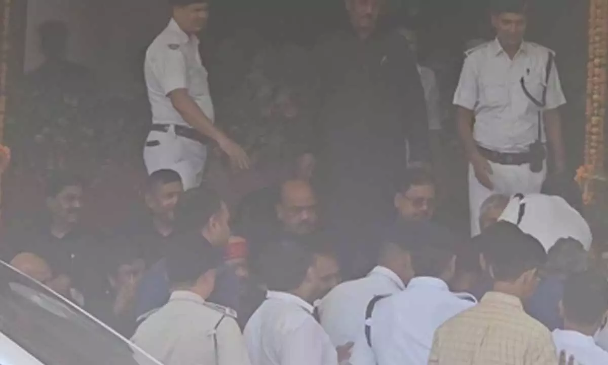 Black-clad oppn MLAs storm well of House in Bihar Assembly, create ruckus Black-clad oppn MLAs storm well of House in Bihar Assembly, create ruckus