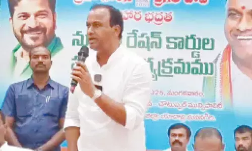 MLA Rajgopal Reddy distributes ration cards