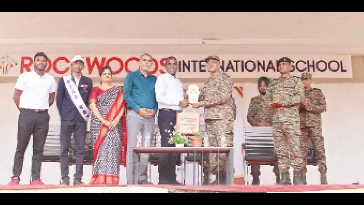 NCC inauguration ceremony held at Rockwoods International School NCC inauguration ceremony held at Rockwoods International School