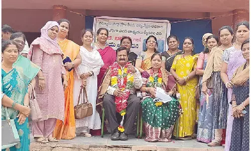 RIO felicitated at KVR College