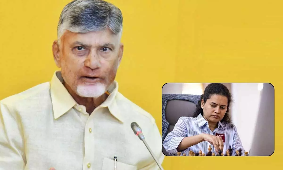 CM Chandrababu lauds chess star Koneru Humpy on reaching FIDE World Cup Final CM Chandrababu lauds chess star Koneru Humpy on reaching FIDE World Cup Final