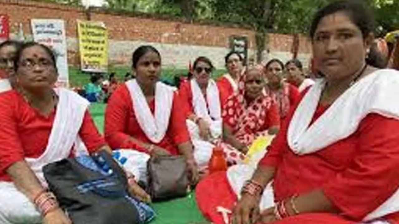 Anganwadi workers to protest face recognition system, election duties Anganwadi workers to protest face recognition system, election duties