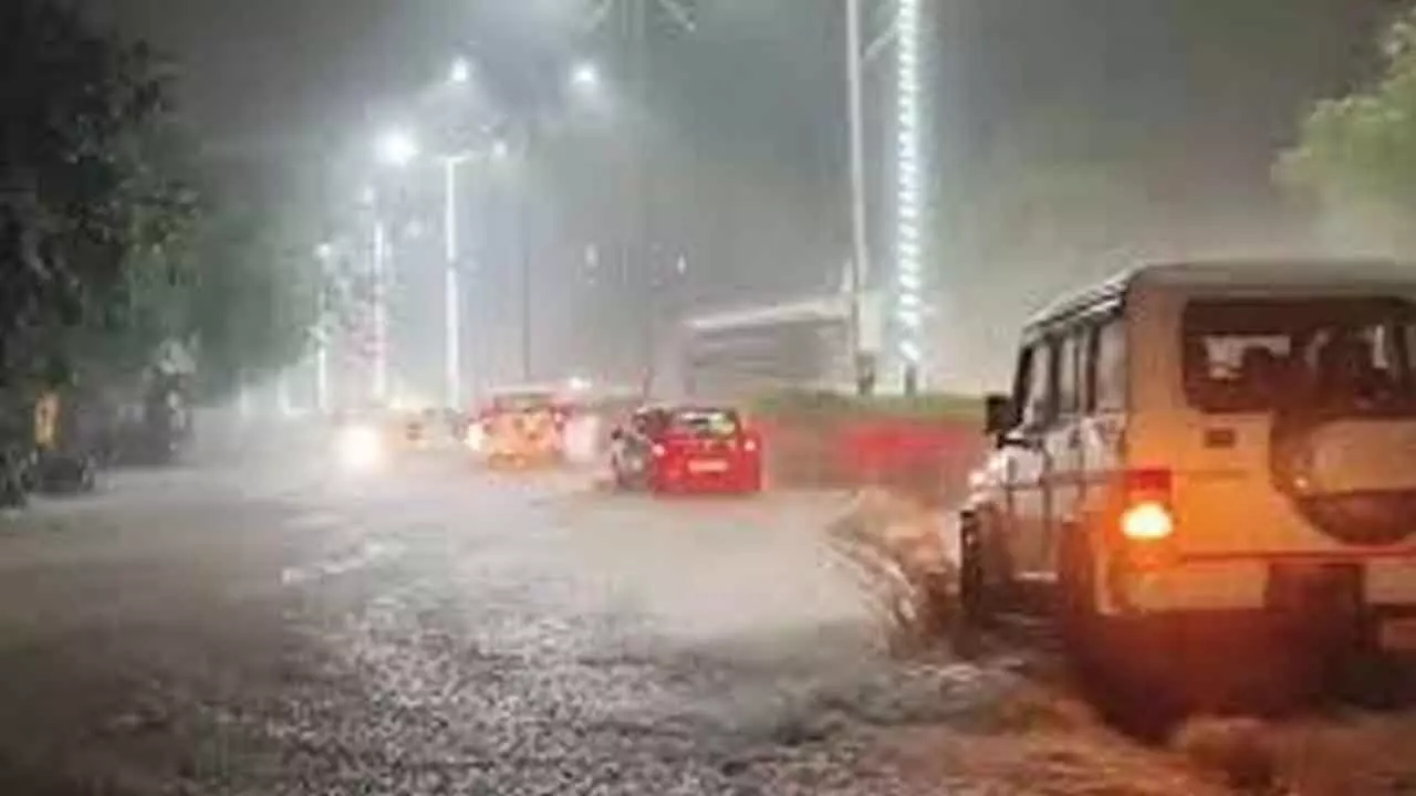 Depression Triggers Heavy Rainfall Across Coastal Andhra Depression Triggers Heavy Rainfall Across Coastal Andhra