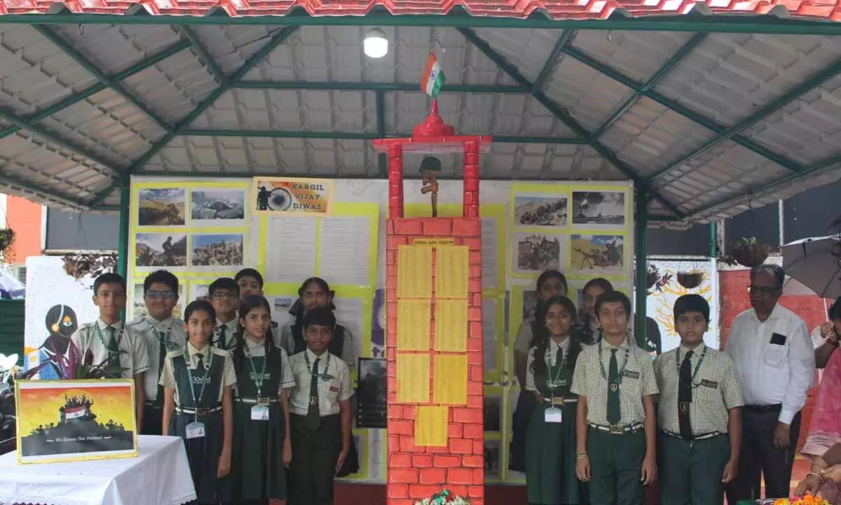 School Observes 26th July with Solemn Tribute to Kargil Martyrs School Observes 26th July with Solemn Tribute to Kargil Martyrs