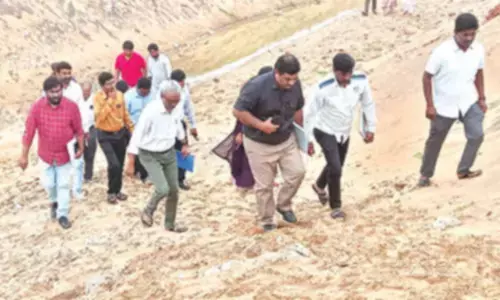 Department experts check on CRZ violations at Bheemili