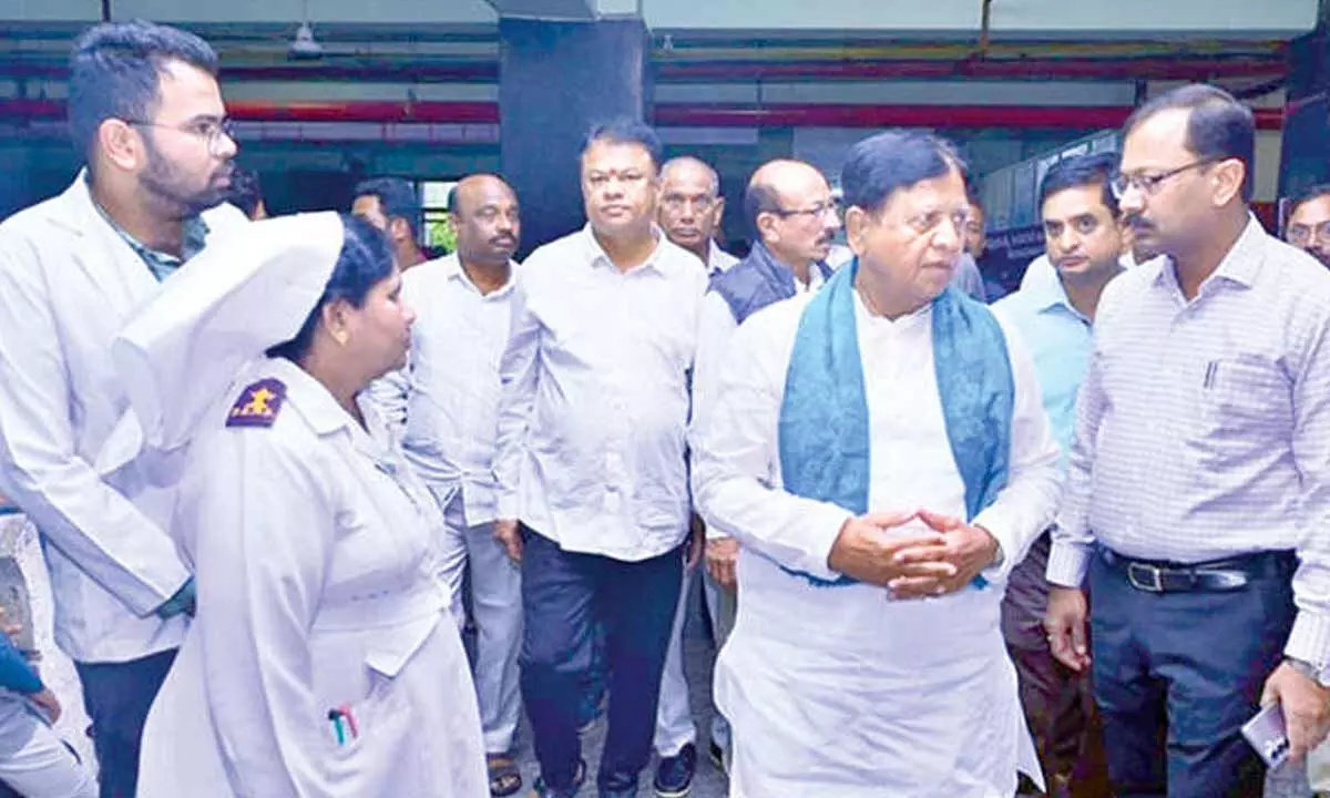 MLA, Collector visit govt general hospital MLA, Collector visit govt general hospital