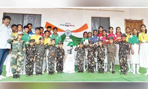 Kargil Vijay Diwas celebrated at Nagabhushanam School