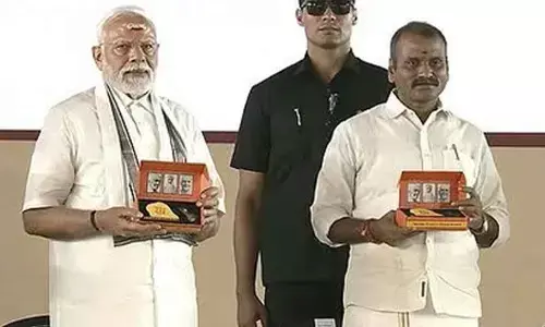PM Modi releases commemorative coin of Rajendra Chola I in TNs Gangaikonda Cholapuram