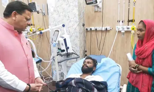Mansa Devi stampede: CM Dhami visits injured in Haridwar, Rishikesh hospitals