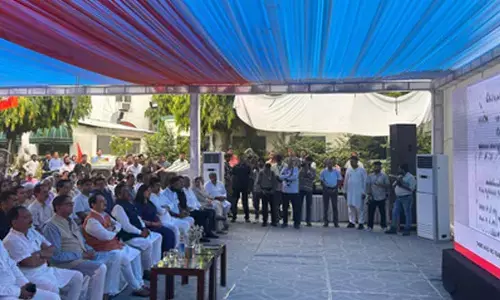 Delhi: JP Nadda joins veterans in Defence Colony for Mann Ki Baat