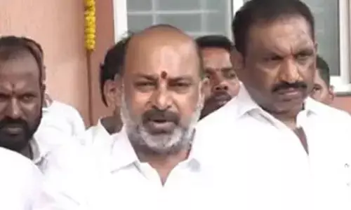 Temple demolished in Hyderabad for Muslim votes, says MoS Bandi Sanjay