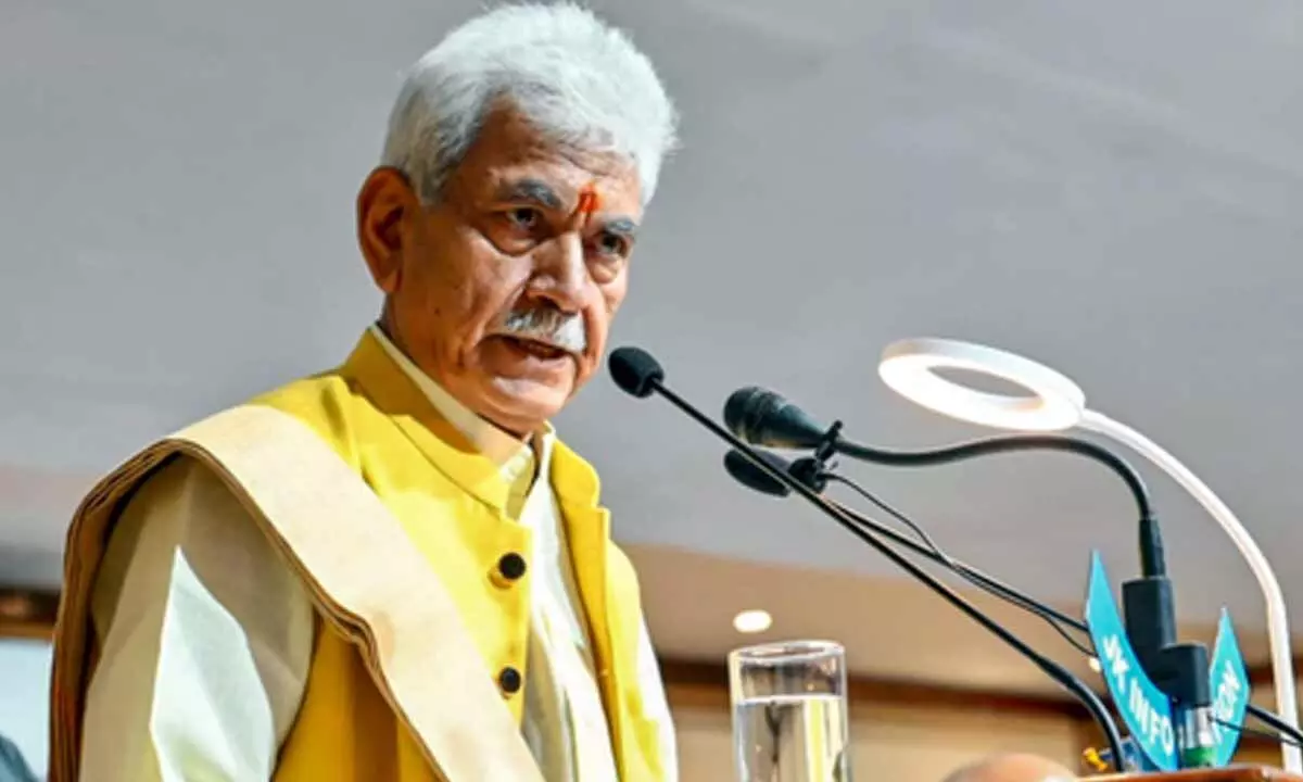 J&K L-G hands over job assurance letter to daughter of official killed in Pak shelling J&K L-G hands over job assurance letter to daughter of official killed in Pak shelling