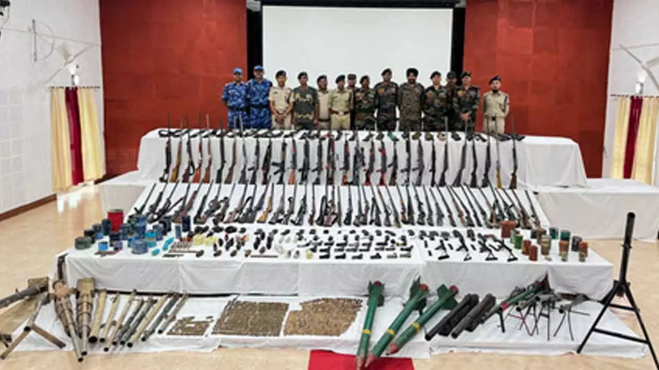 155 arms, 1652 ammunition seized in five Manipur districts 155 arms, 1652 ammunition seized in five Manipur districts