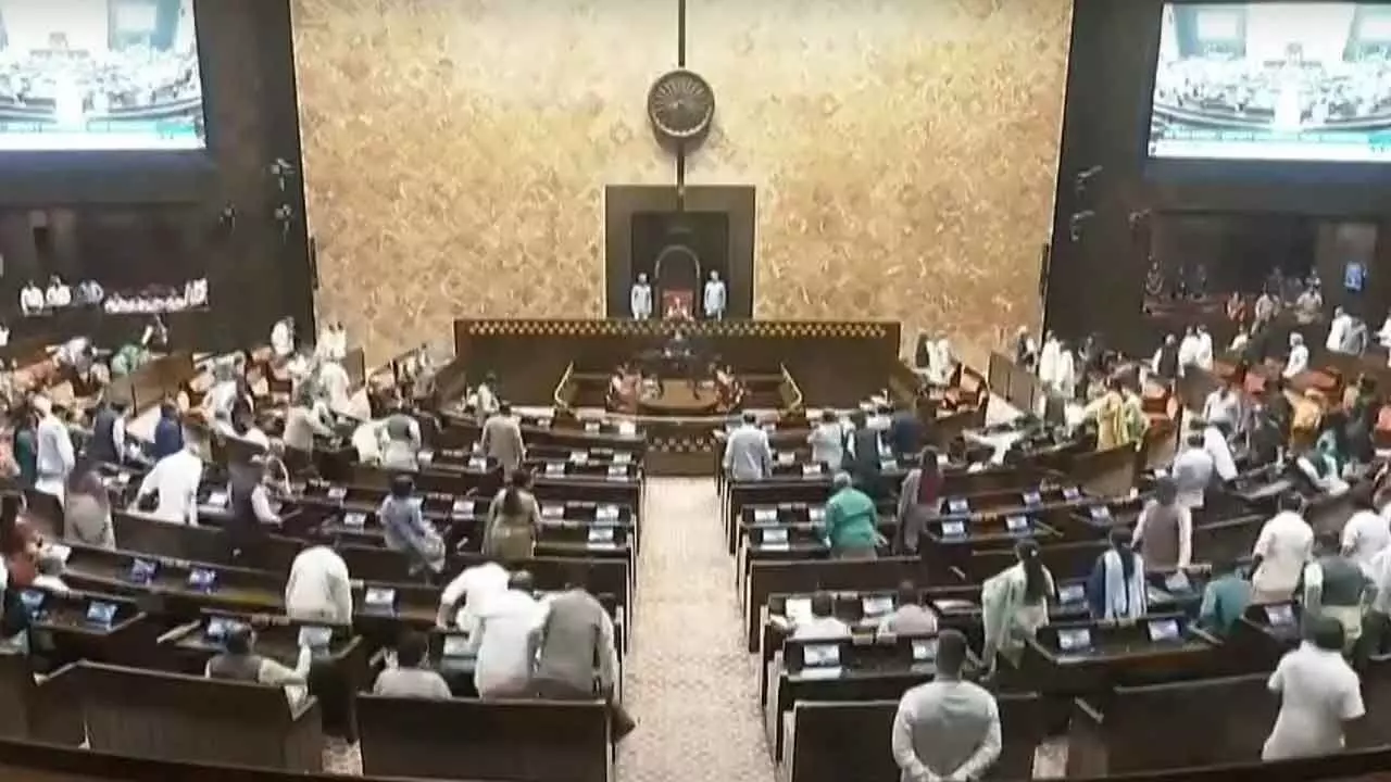 RS adjourned for day over Bihar SIR issue RS adjourned for day over Bihar SIR issue