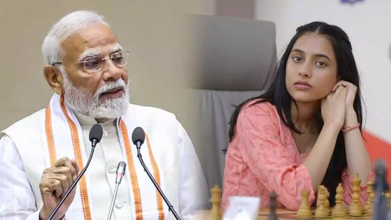 PM congratulates Divya Deshmukh PM congratulates Divya Deshmukh