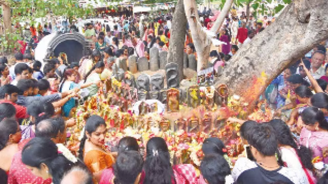 Thousands throng temples, offer prayers to serpent deities