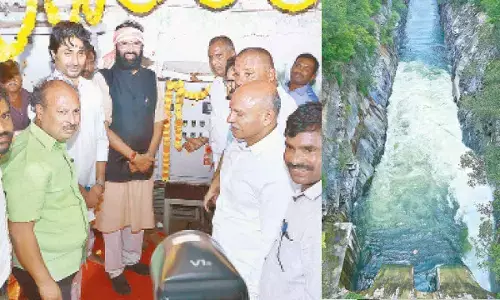 Uttam opens crest gates to release flood water from brimming N’Sagar