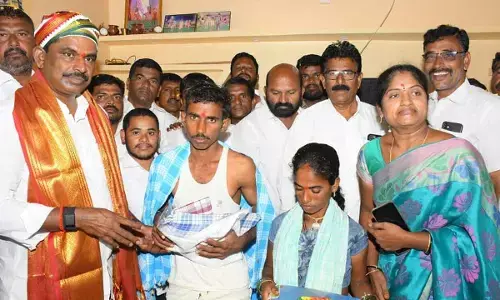 Indirammas first housewarming, MLA Megha Reddy attended