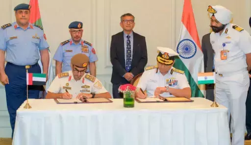 Indian Coast Guard and UAE National Guard Command Sign Landmark MoU on Maritime Security and Safety Cooperation