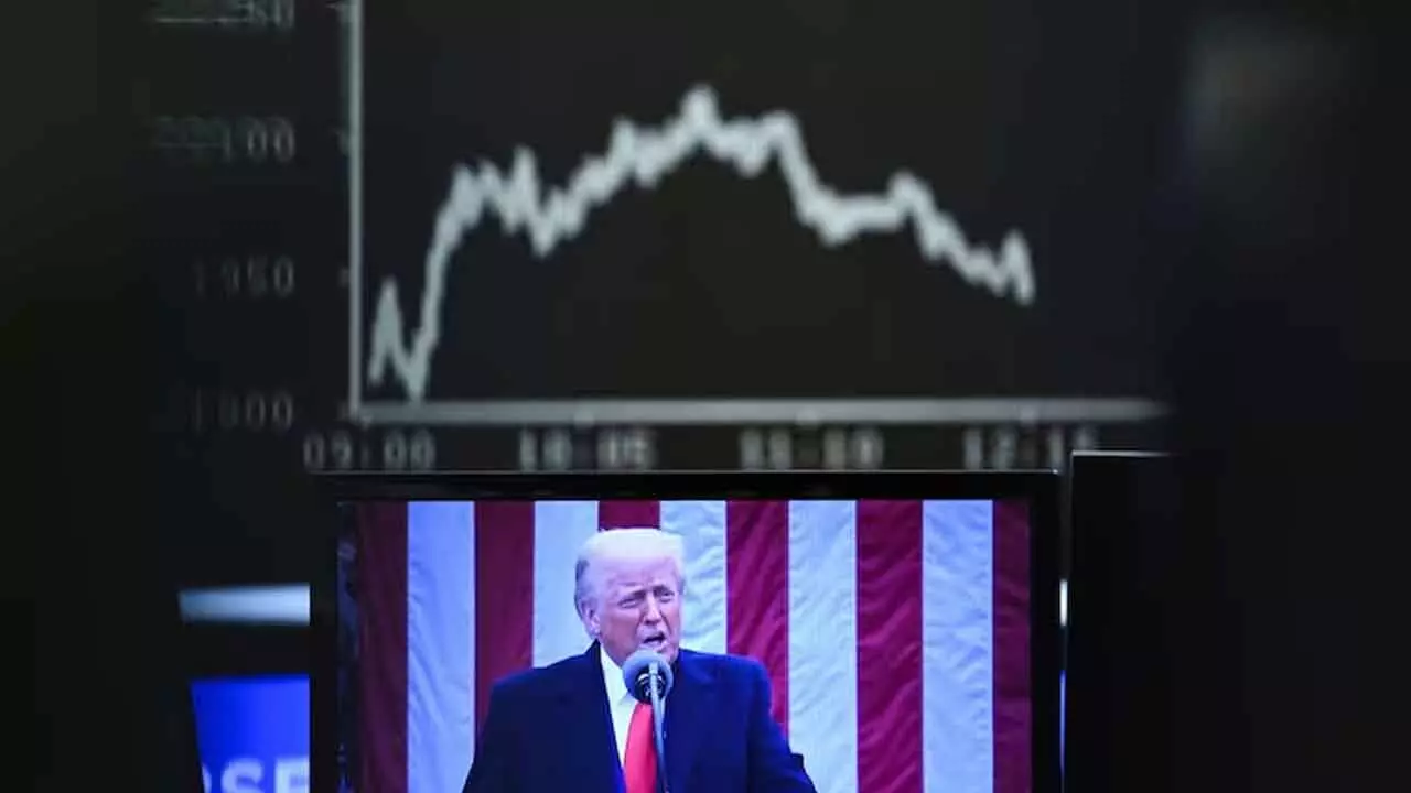 Stocks markets down as Trump tariffs take toll Stocks markets down as Trump tariffs take toll
