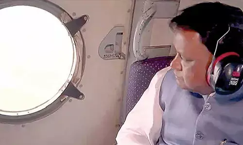 CM conducts aerial survey of flood-hit areas