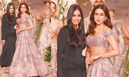 Sara Ali Khan walks the ramp for Aisha Rao at FDCI India Couture Week 2025