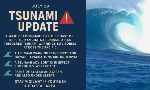 Tsunami warnings triggering mass evacuations across the Pacific