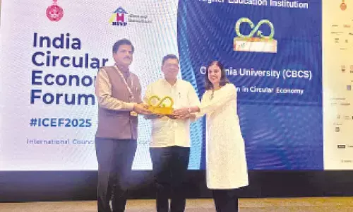 OU bags prestigious ACE-2025 Award at India Circular Economy Forum
