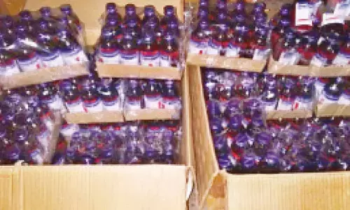 1,920 bottles of illicit cough syrup seized; two held