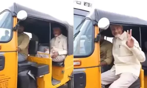 CM Chandrababu visits Kadapa, distributes pension, travels in auto