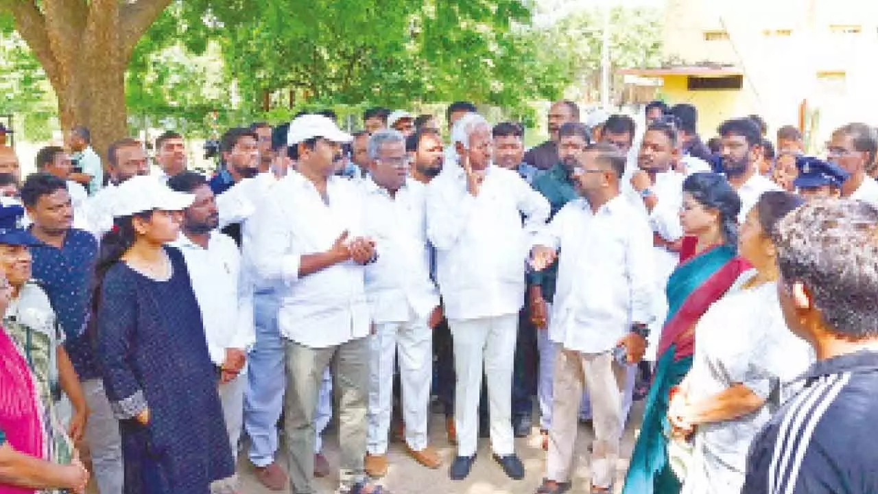 MLAs inspect temp sports school facilities