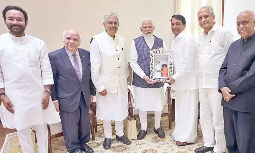 PM Modi meets Trustees of Sri Sathya Sai Central Trust