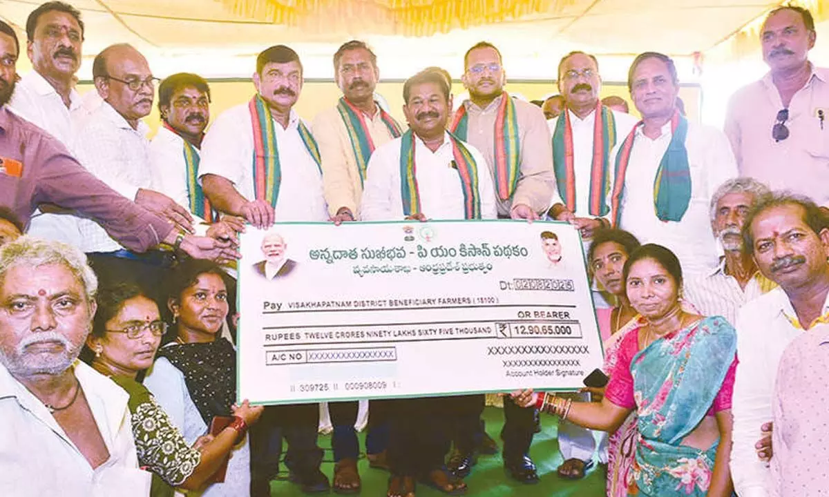 18,573 farmers benefit from ‘Annadata Sukhibhava’ in Vizag 18,573 farmers benefit from ‘Annadata Sukhibhava’ in Vizag