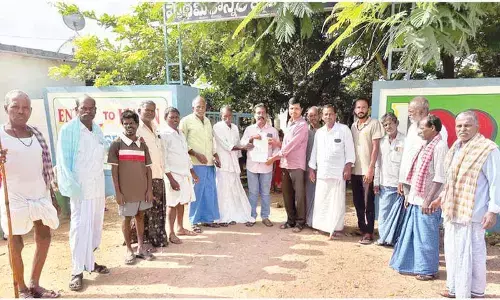 CMRF cheque handed over to villager
