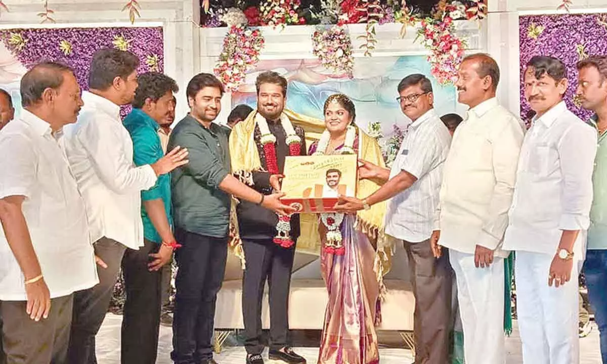 Nara Lokesh sends special wedding gift to TDP leader’s son Nara Lokesh sends special wedding gift to TDP leader’s son