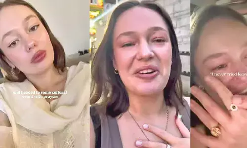 Foreigner bids tearful goodbye after heartfelt 15-day visit