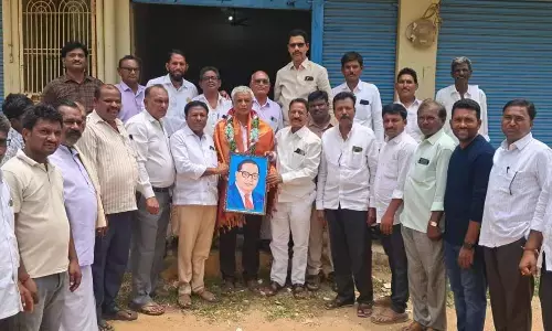 Retired Teacher Pothula Jagapathi Reddy Felicitated by Aija All-Party Committee; Appointed as Honorary President