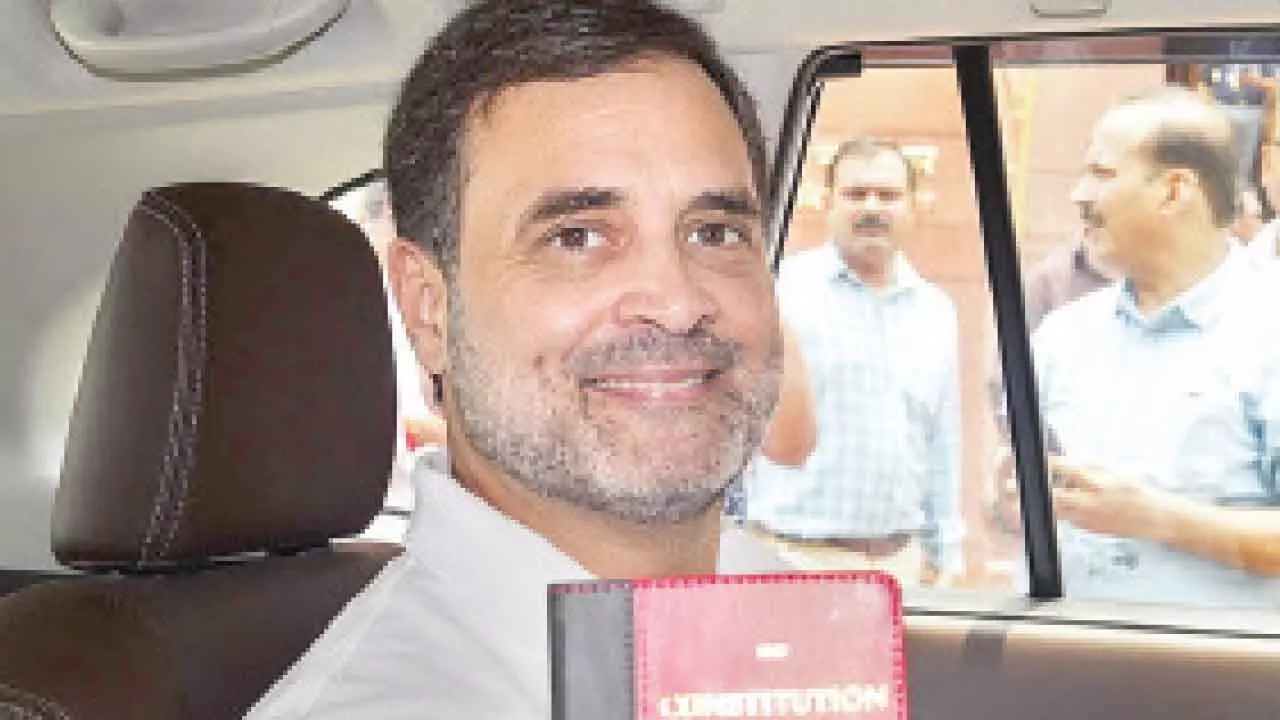 Rahul must behave, respect constitutional values: BJP Rahul must behave, respect constitutional values: BJP