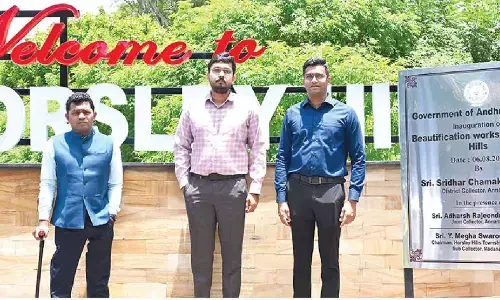 Collector inaugurates Horsley Hills beautification works