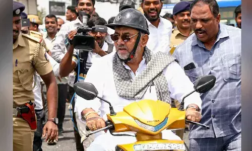 Traffic violation fine on two-wheeler ridden by Shivakumar cleared, says Bengaluru Traffic Police