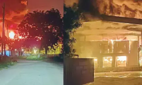 Massive fire breaks out at pharma cold storage unit